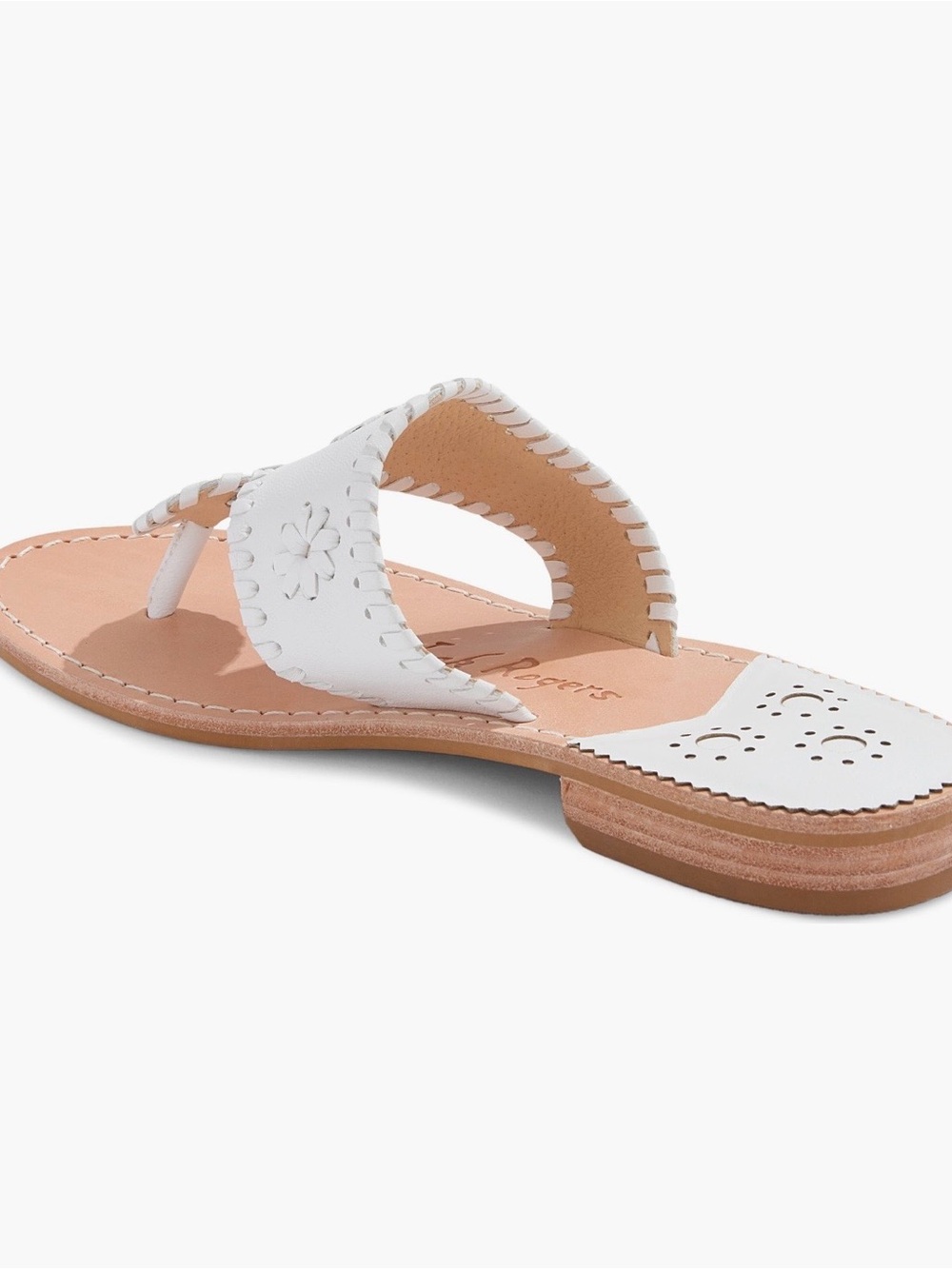 Jack Rogers Jacks Flat Sandals - White - 8 - Picture 7 of 9